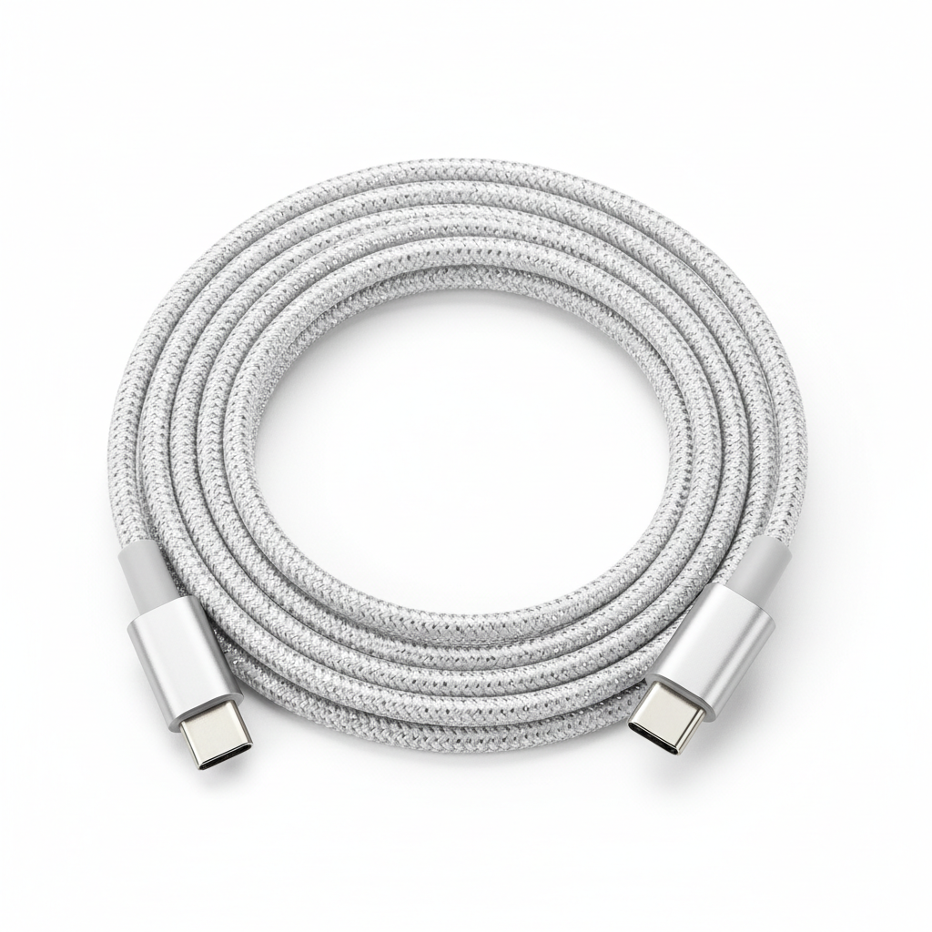 Câble USB-C tressé premium 2m charge rapide